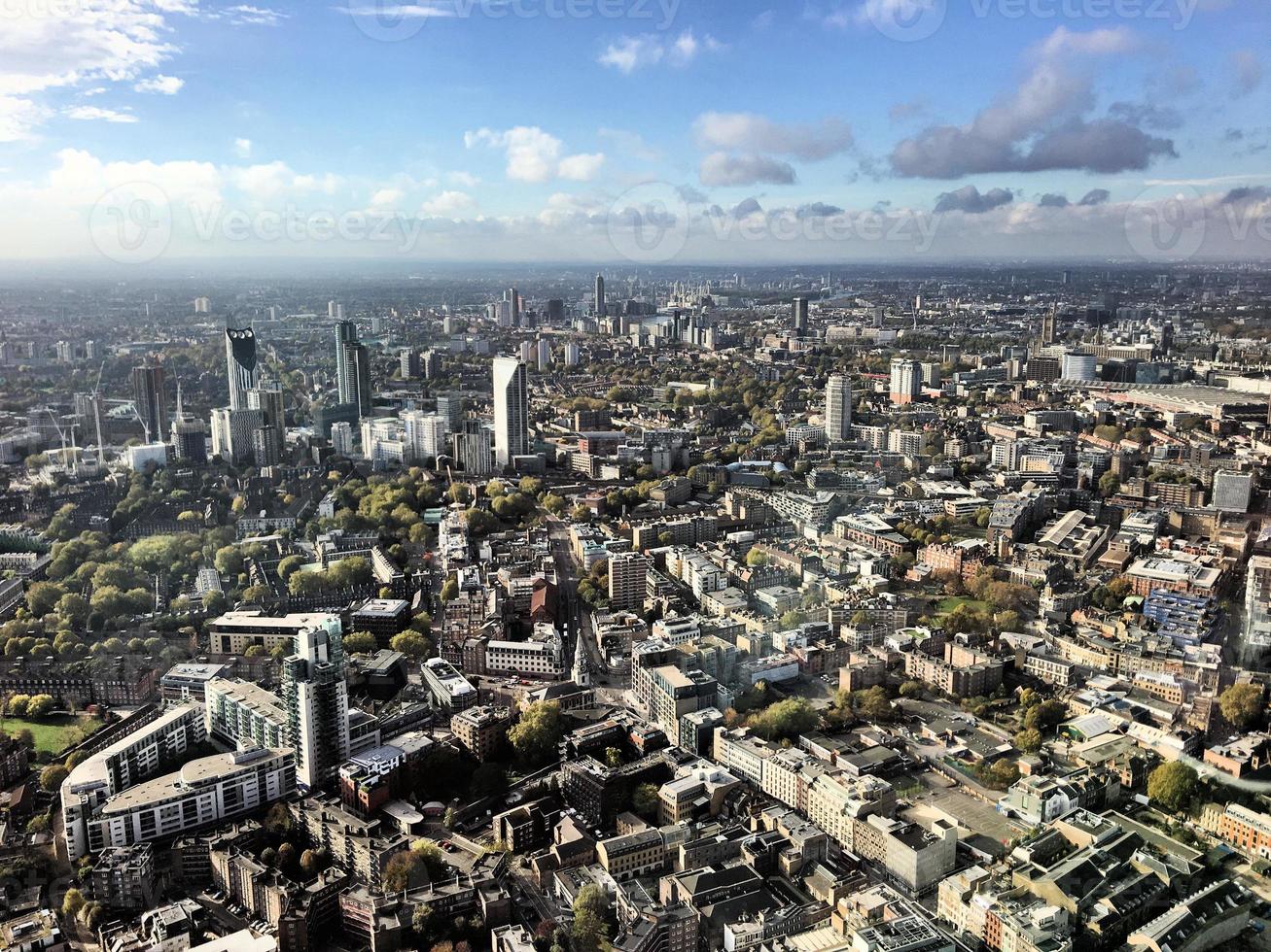 eine luftaufnahme von london foto