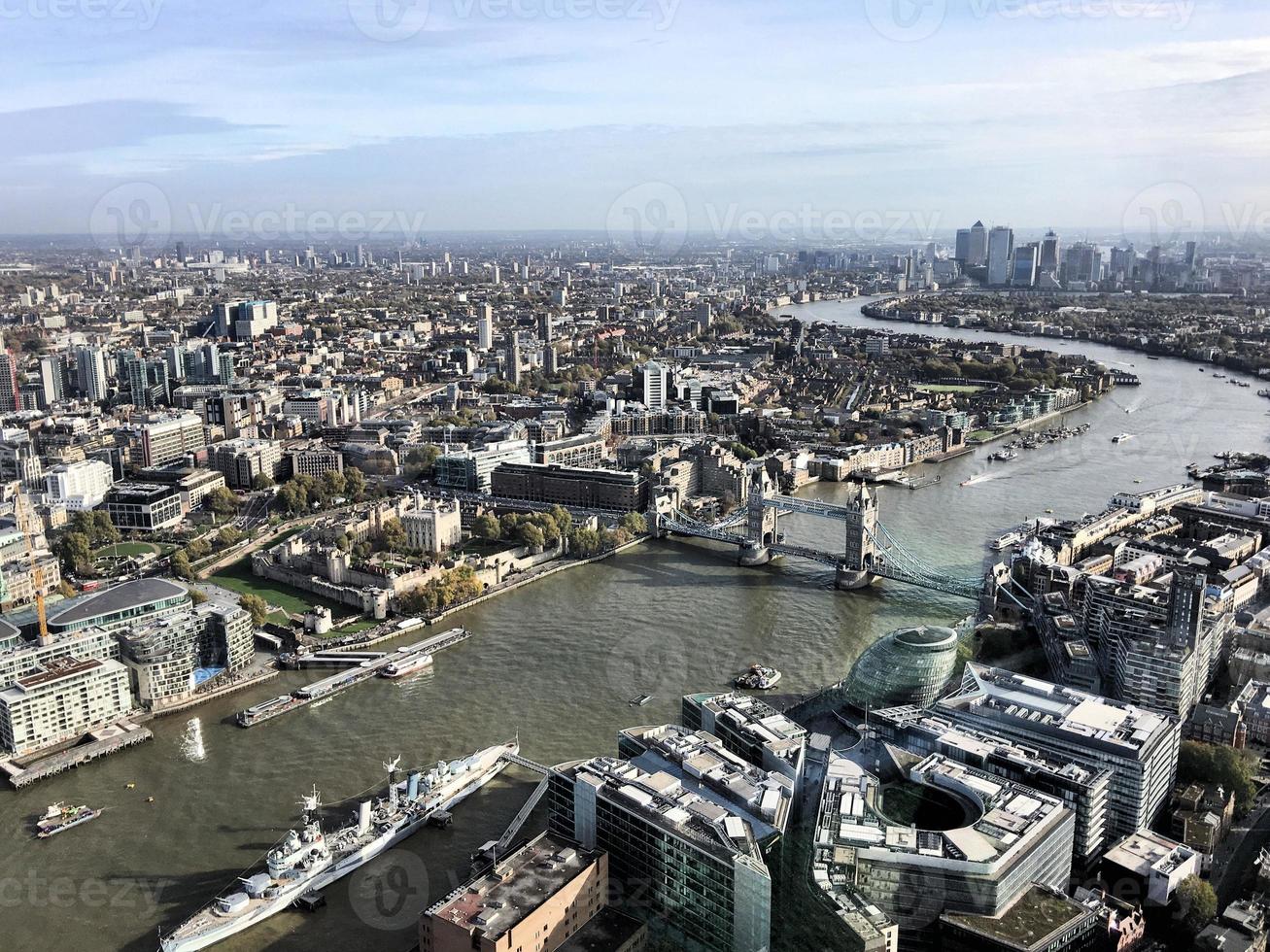 eine luftaufnahme von london foto