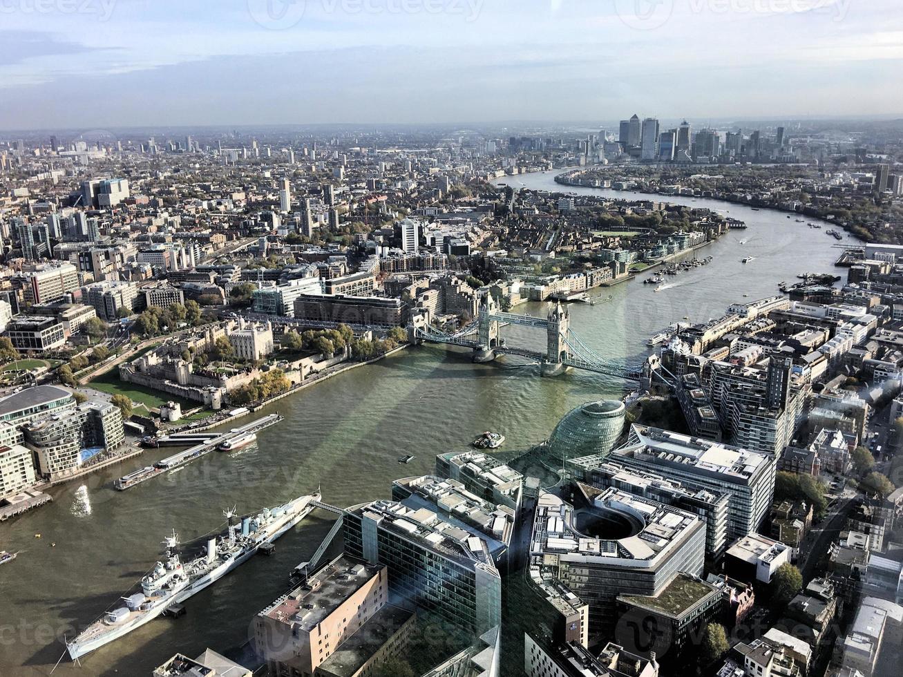 eine luftaufnahme von london foto