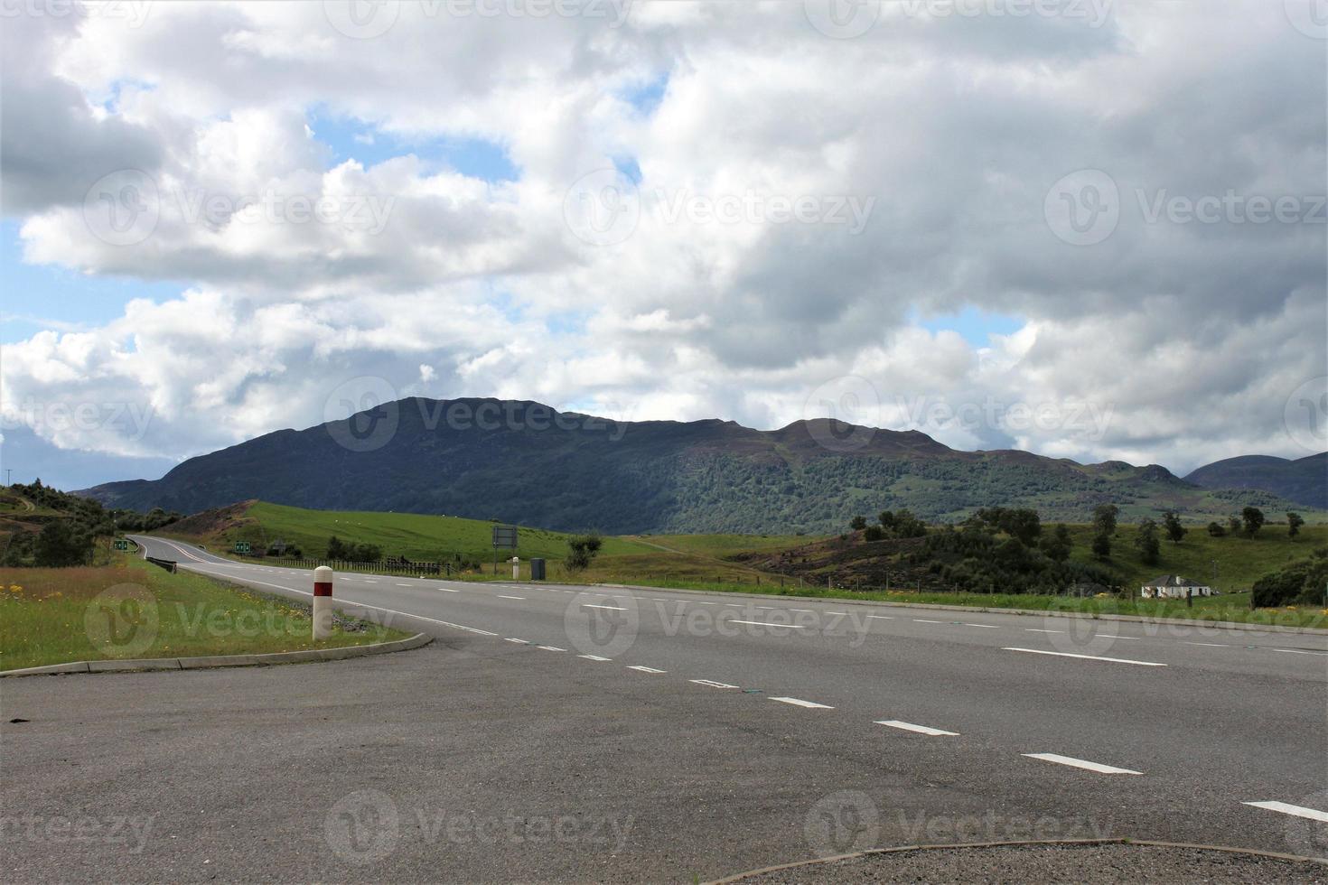 ein blick auf die schottischen highlands in der nähe von ben nevis foto