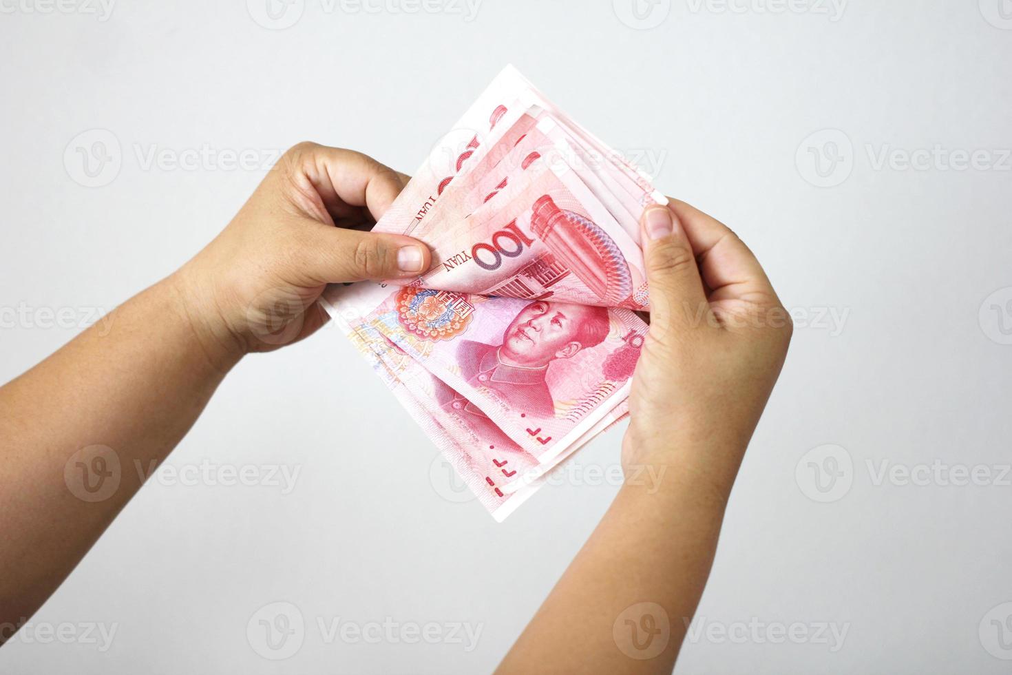 chinesisches Geld zählen foto