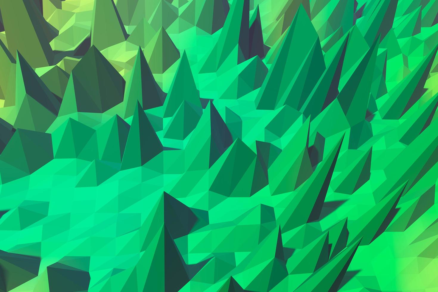 geometrische Low-Poly-3D-Darstellung. grüner Polygonhintergrund foto