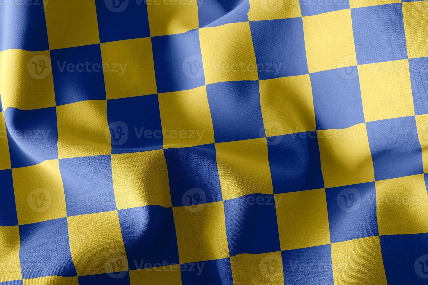 3D-Darstellung Flagge von Surrey ist eine Grafschaft von England foto