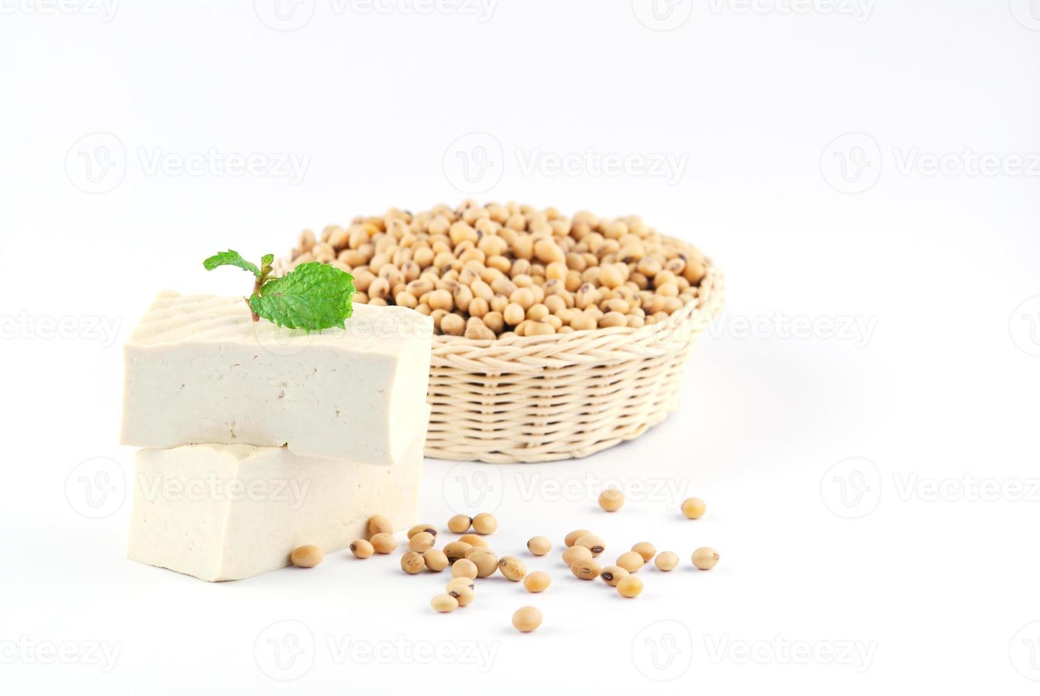 Tofu und Sojabohnen foto