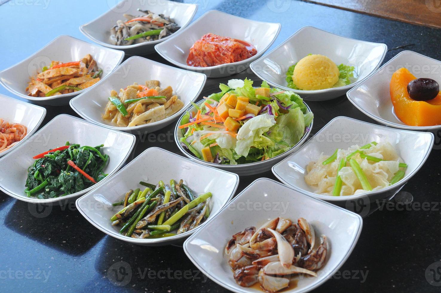 Gerichte der koreanischen Küche foto