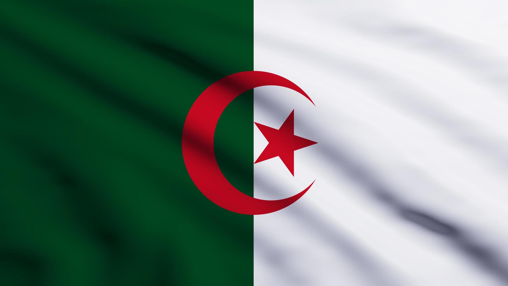 Hintergrund der algerischen Nationalflagge foto