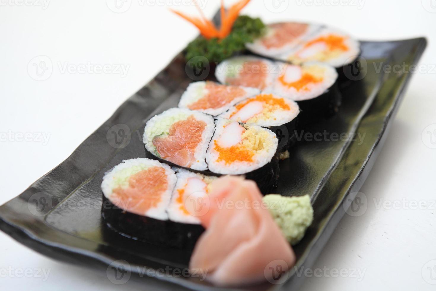 Lachs Maki Sushi foto