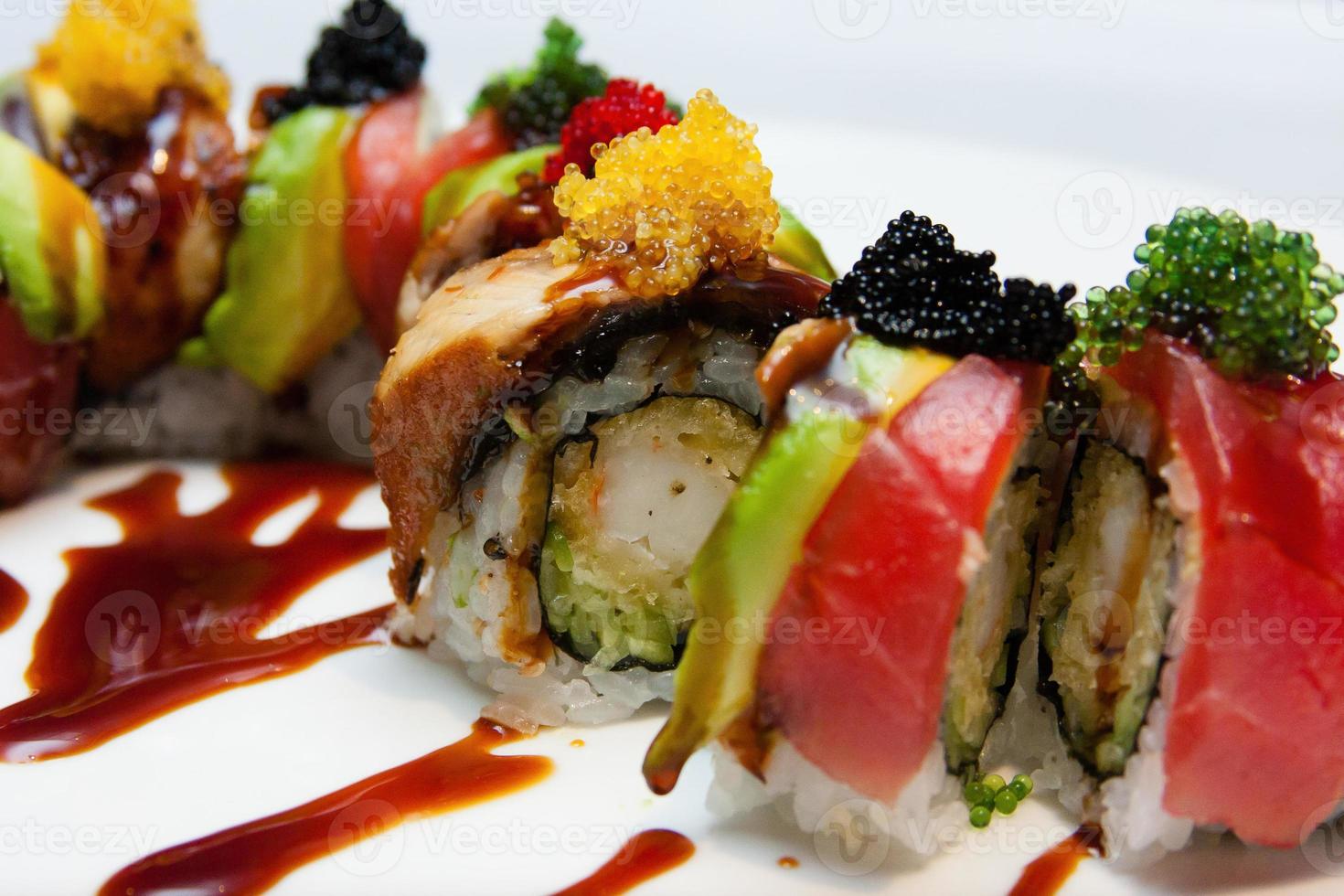 Sushi-Rolle hautnah foto