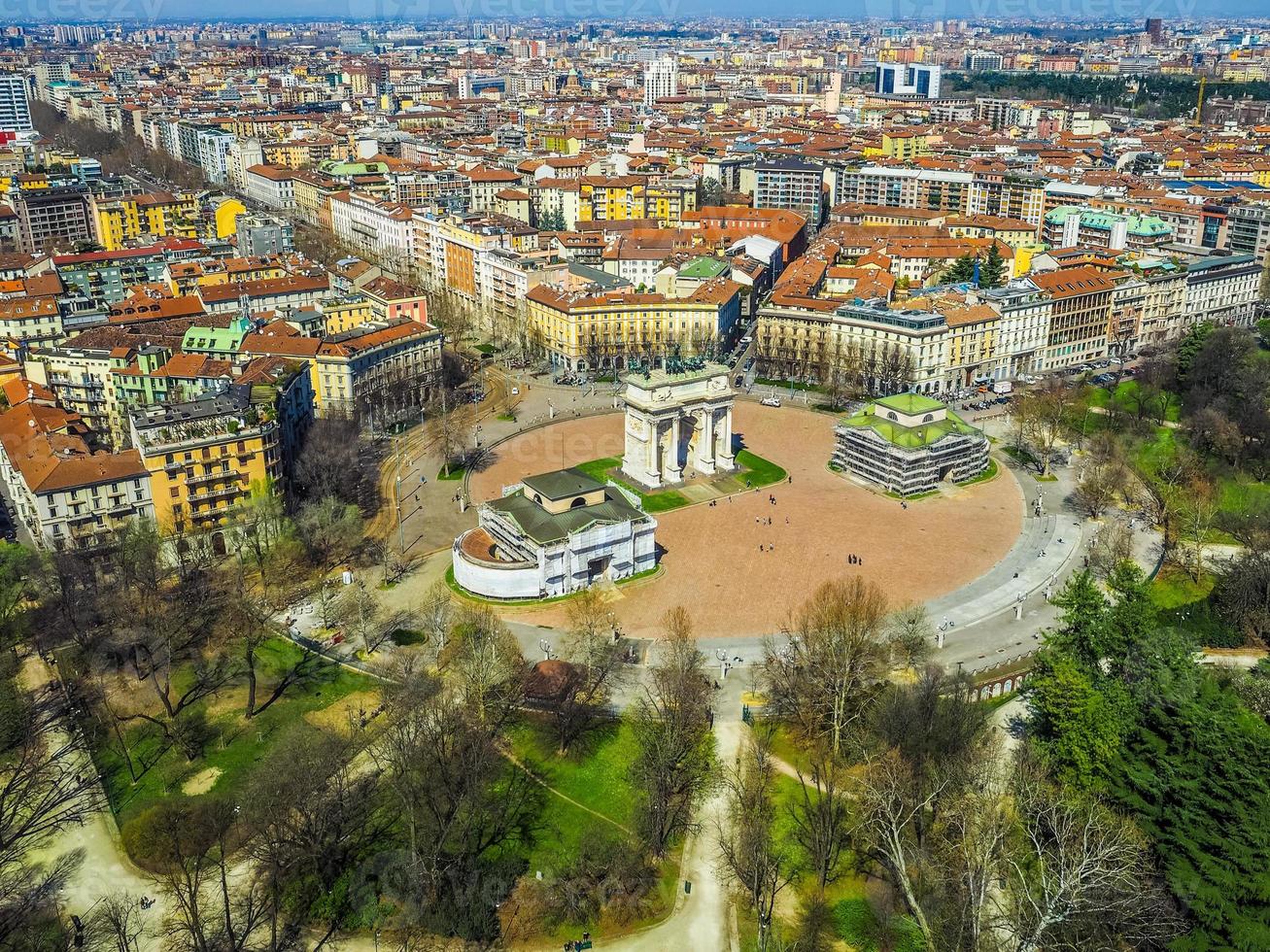 hdr mailand luftaufnahme foto