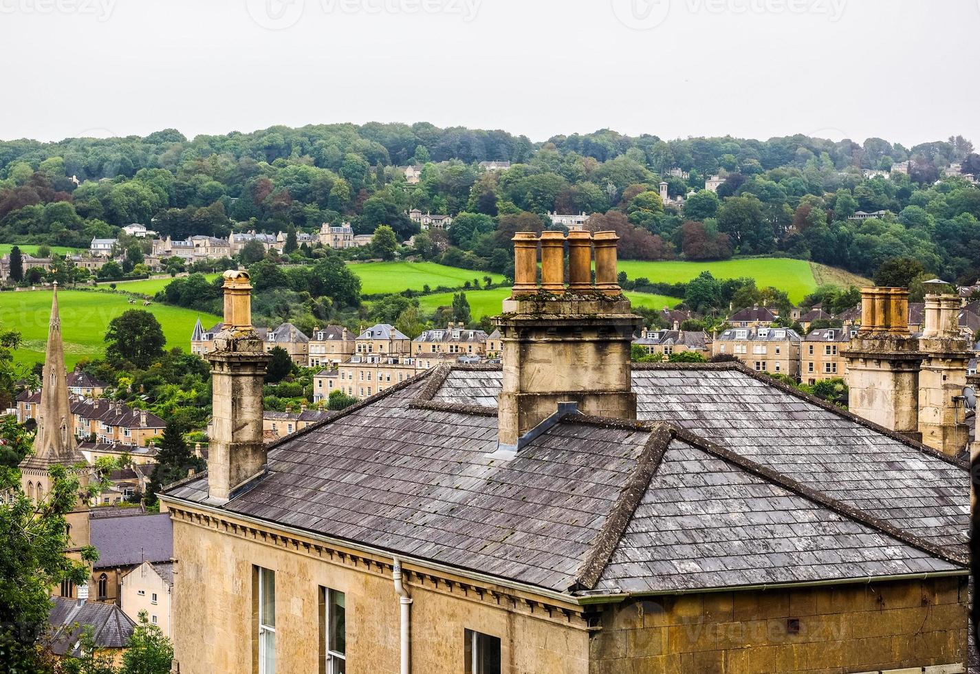 HDR-Blick auf die Stadt Bath foto