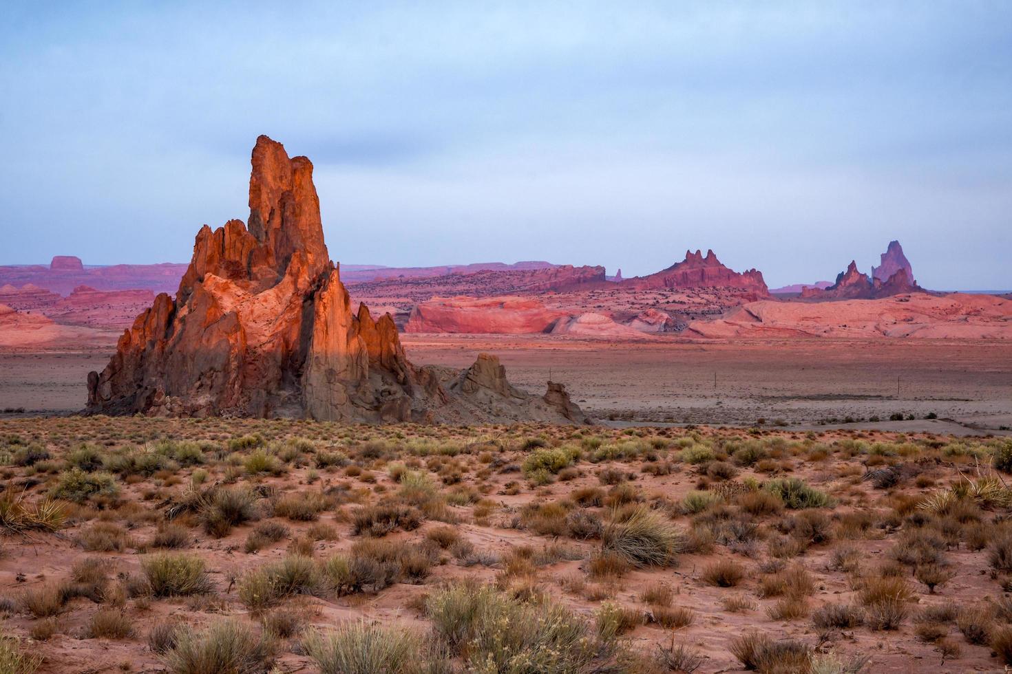 Kirchenfelsen in der Nähe von Kayenta, Arizona foto