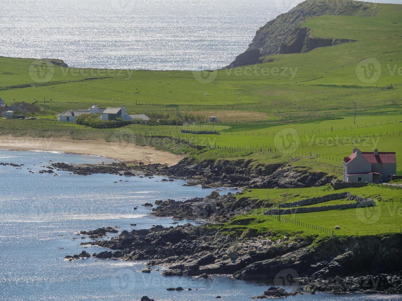 die stadt lerwick und die shetlandinseln foto