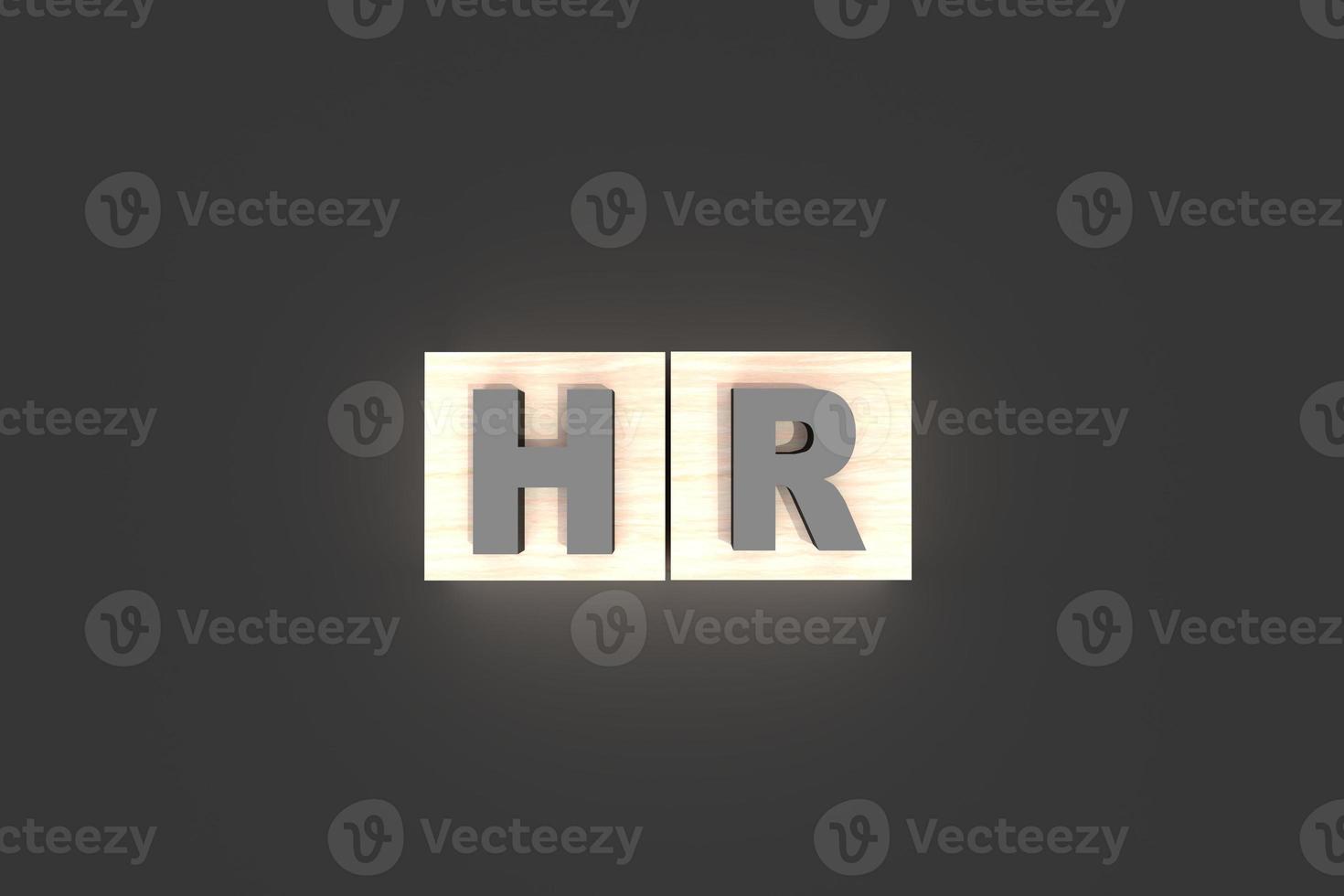 hr personal schriftart metall schwarz silhouette holz kommunikation logo arbeit job karriere business technologie digital strategie organisation interview führung mitarbeiter management customer.3d render foto