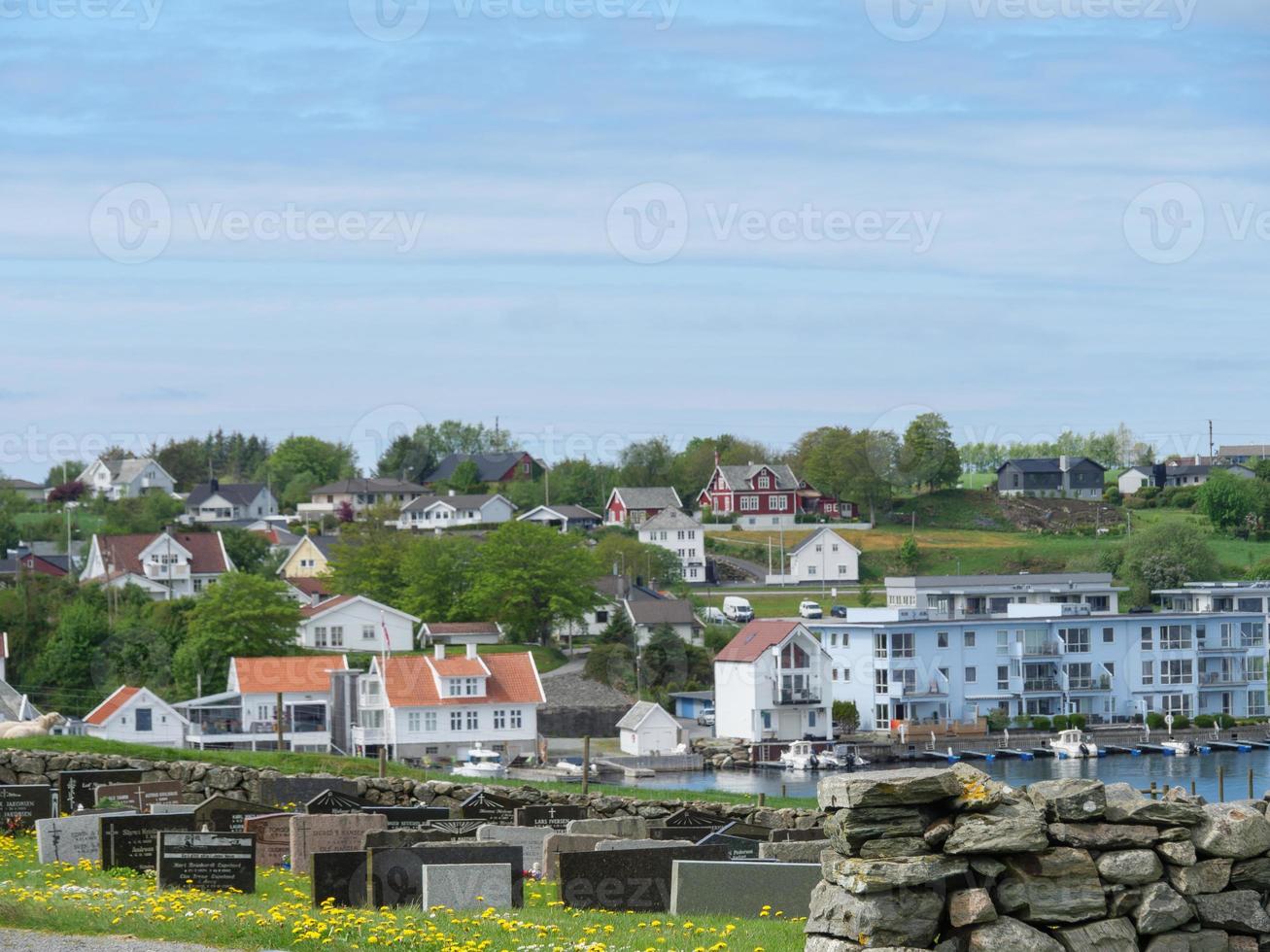 die stadt haugesund in norwegen foto