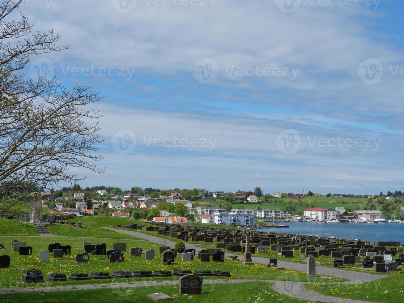 die stadt haugesund in norwegen foto