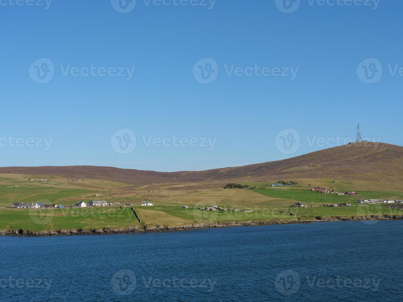 Lerwick City und die Shetlandinseln foto