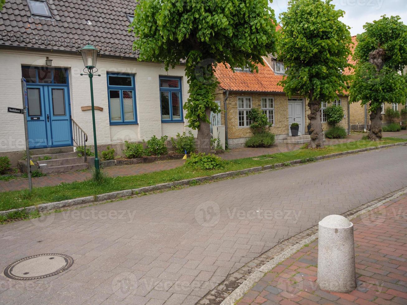 die kleine stadt arnis an der schlei foto