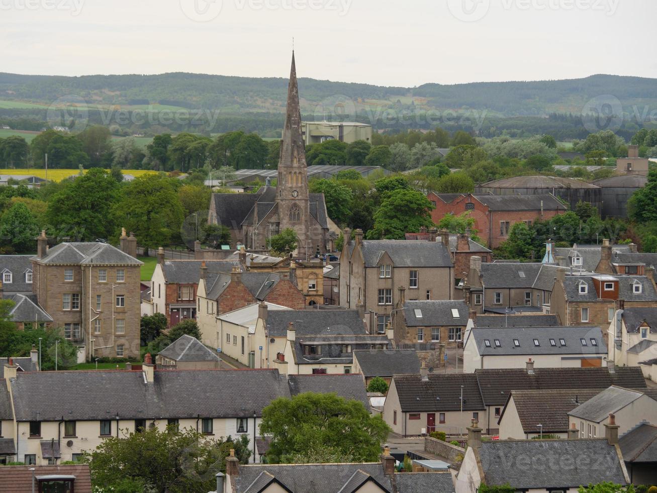 die stadt inverness und die schottischen highlands foto