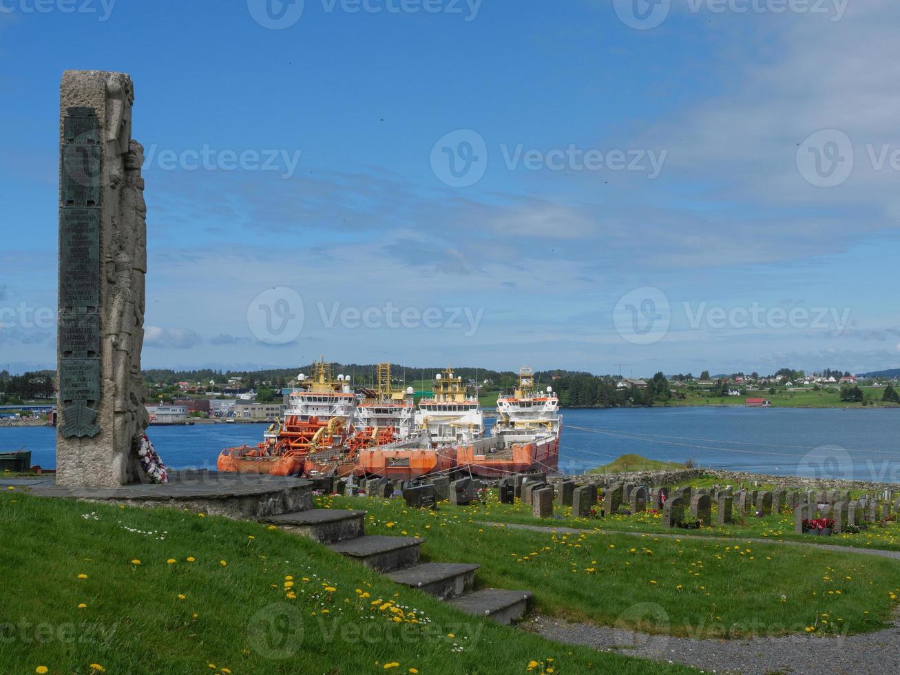 die stadt haugesund in norwegen foto