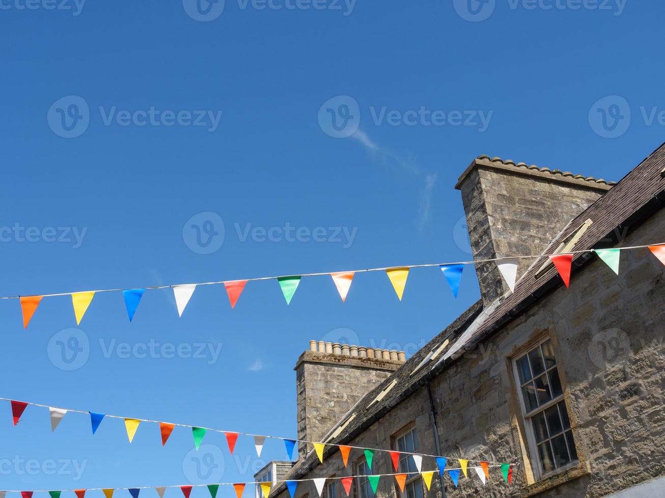 Lerwick City auf den Shetlandinseln foto