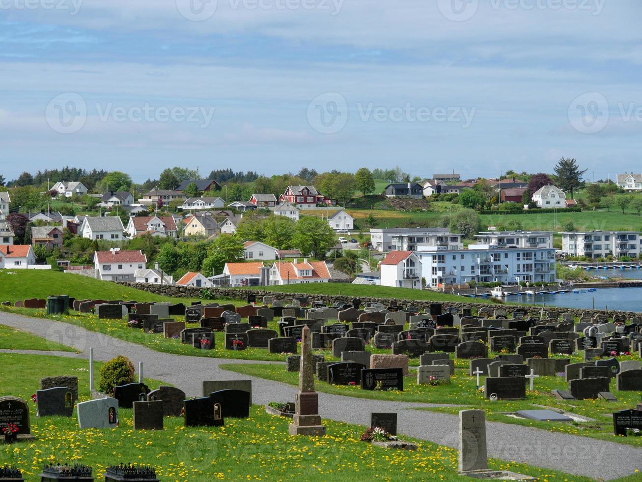 die stadt haugesund in norwegen foto