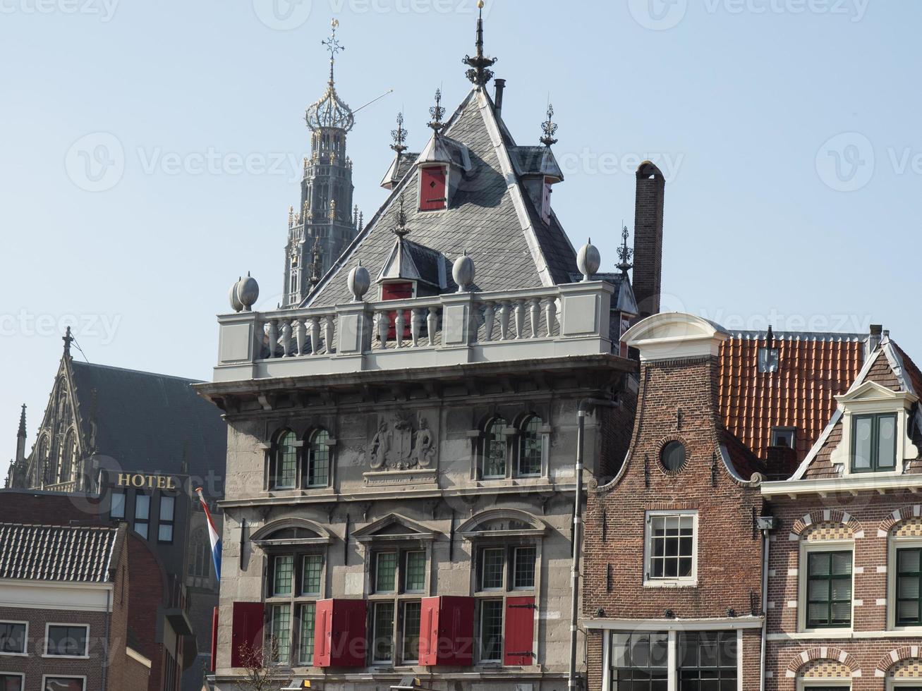 die stadt haarlem in den niederlanden foto