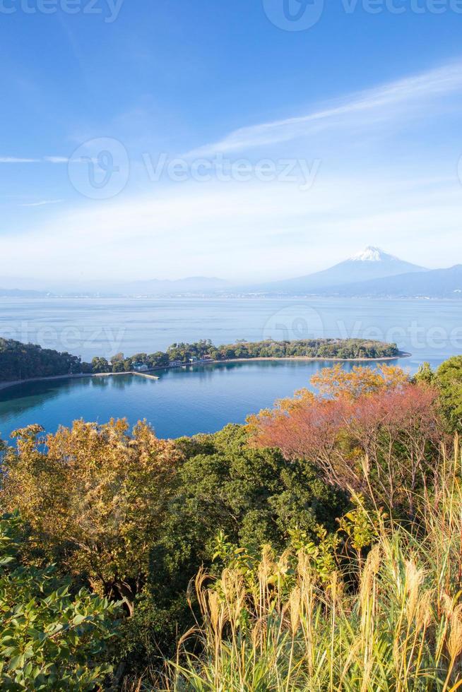 mt. Fuji von der Halbinsel Izu aus gesehen foto