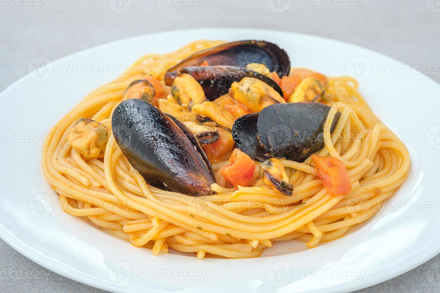 Muschel-Spaghetti-Nudeln foto