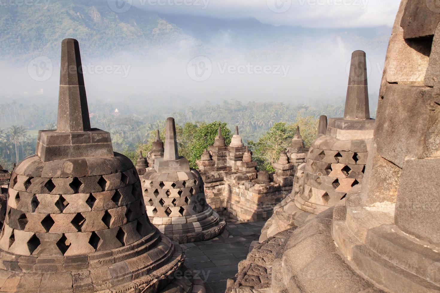 Borobudur Tempel in der Nähe von Yogyakarta auf Java-Insel, Indonesien foto
