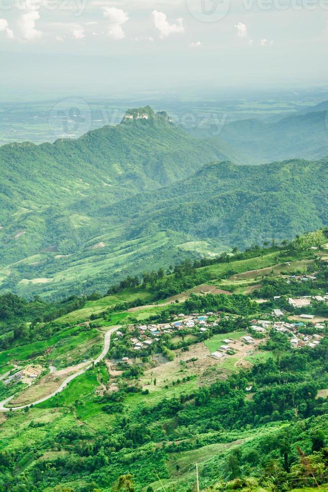 Landschaft der Berge, in Thailand foto