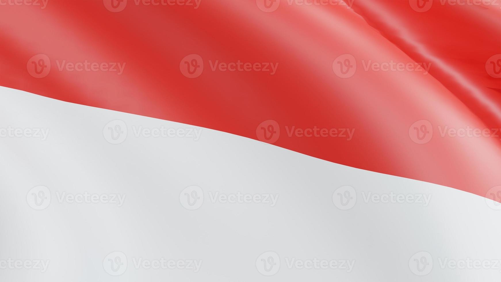 hintergrund 3d-rendering illustration, indonesiens unabhängigkeitstag 17. august. Länderflagge. foto