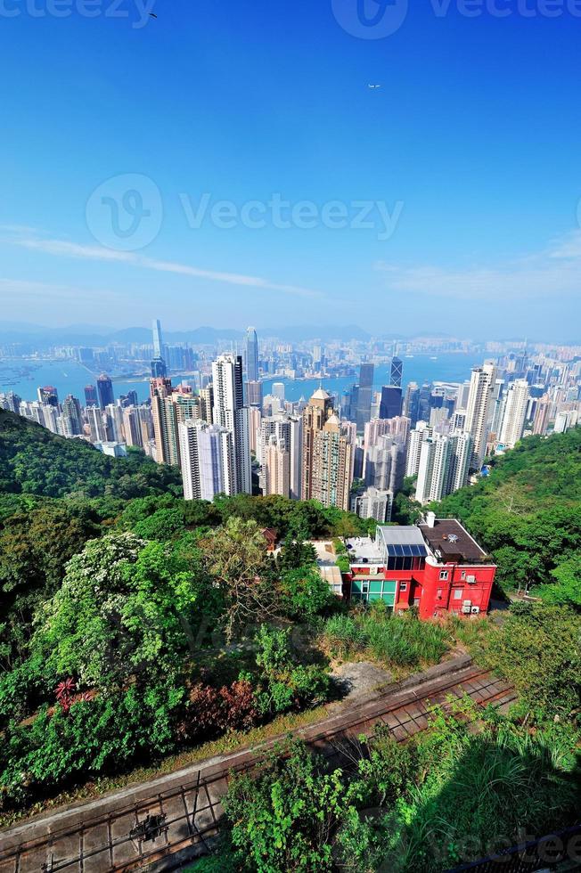Hong Kong Berggipfelansicht foto