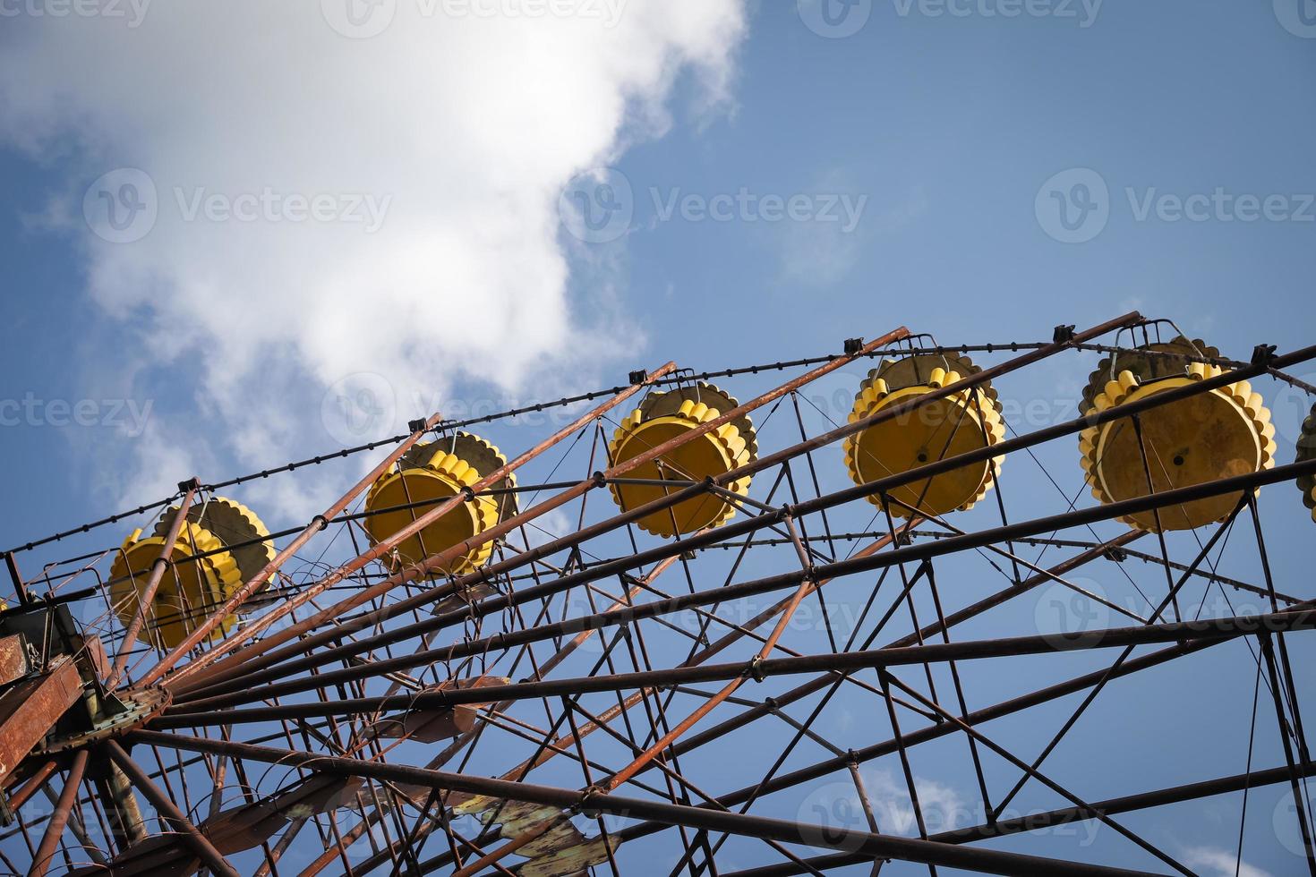 Riesenrad, Stadt Prypjat in der Sperrzone von Tschernobyl, Ukraine foto