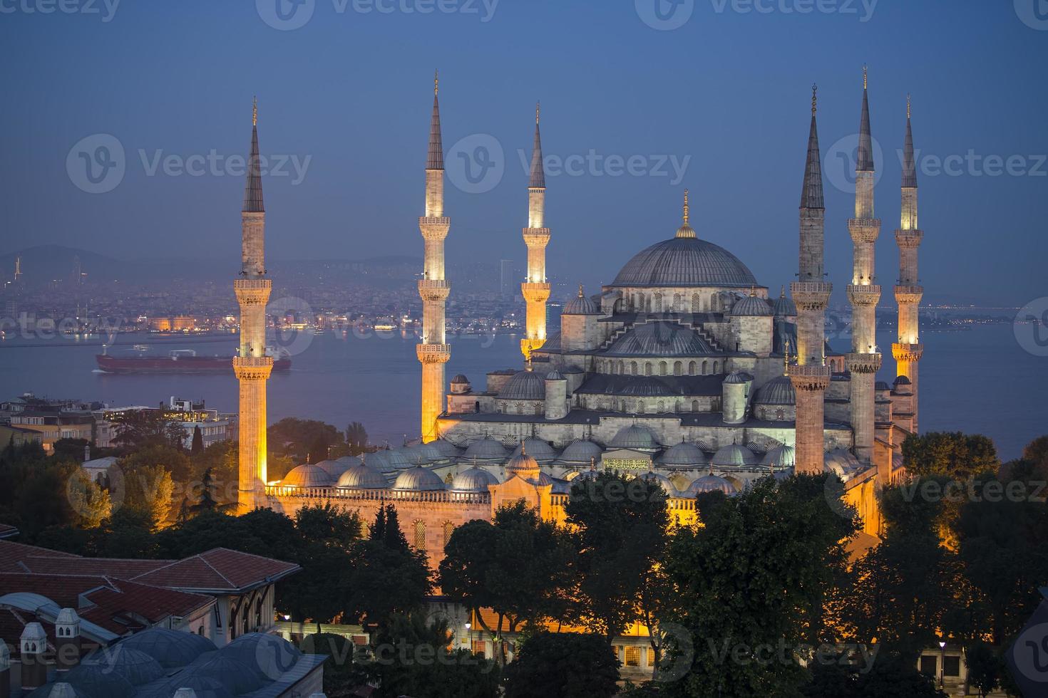 blaue Moschee und Hagia Sophia foto