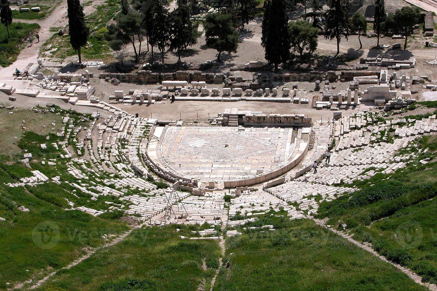 griechisches altes Theater des Dionysos foto