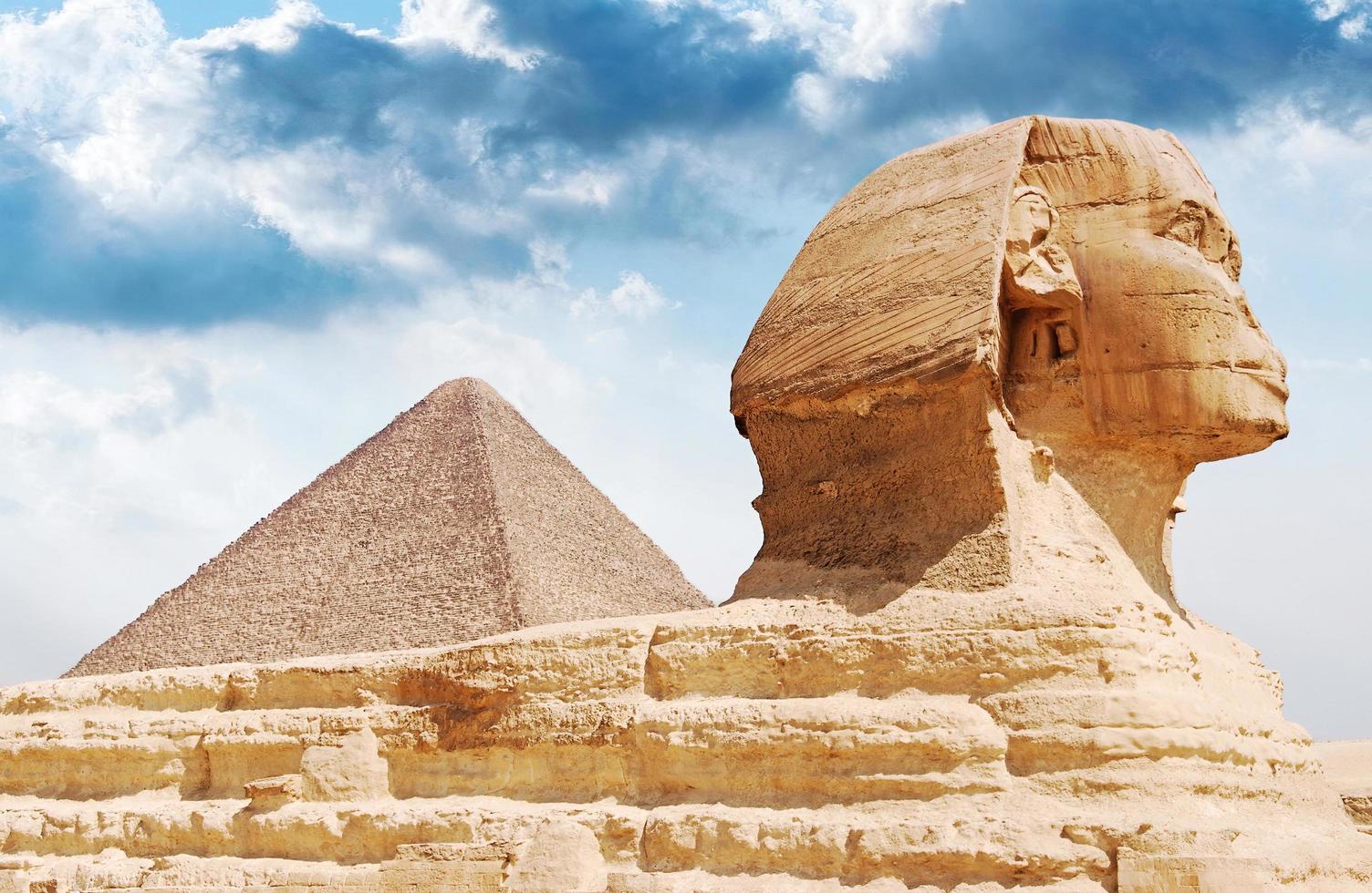 die große sphinx in gizeh. Kairo, Ägypten foto
