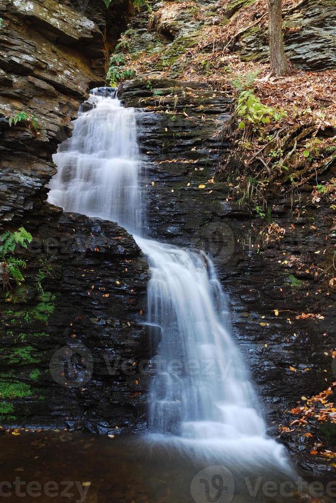 Herbstbergwasserfall foto