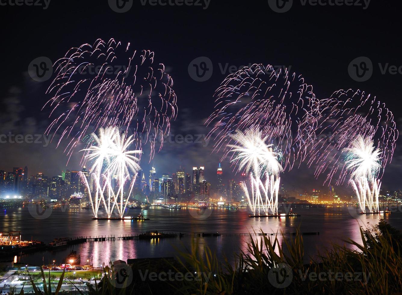 New York City Manhattan Feuerwerk foto