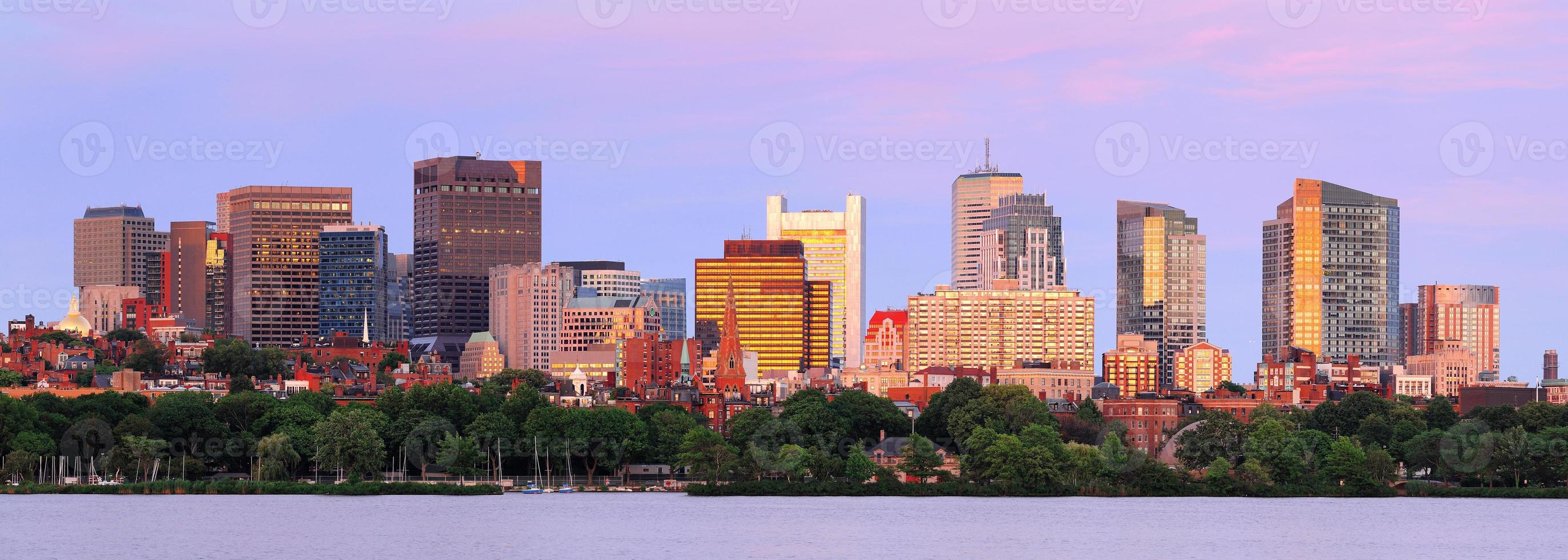 Charles River Sonnenuntergang foto
