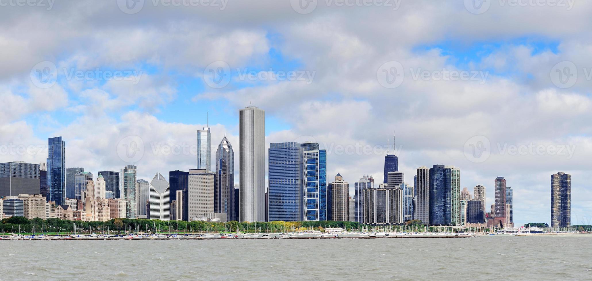 Skyline-Panorama von Chicago foto