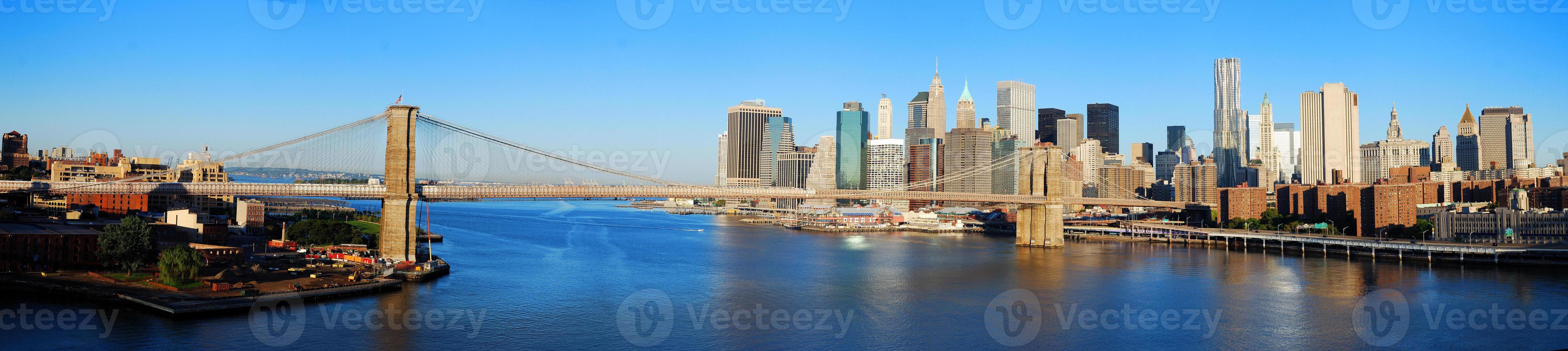 Skyline-Panorama von New York City foto