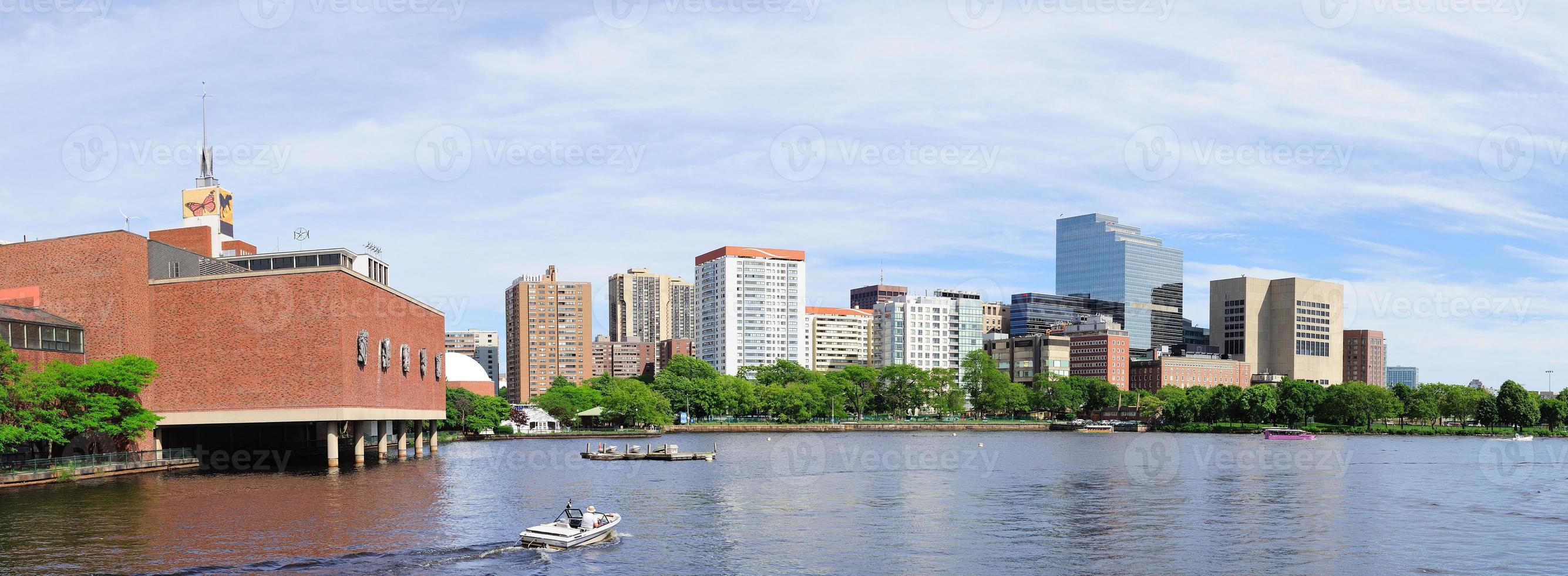 Skyline von Boston Charles River foto