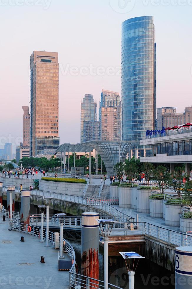 Blick auf das Stadtbild von Shanghai foto