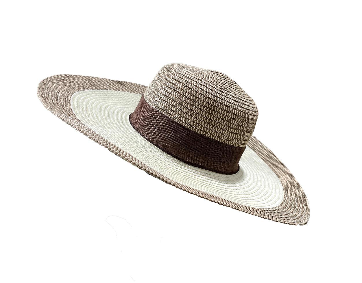 Kopfkappe für modische isoliert auf weißem Hintergrund. Hut im Vintage-Hipster-Stil foto