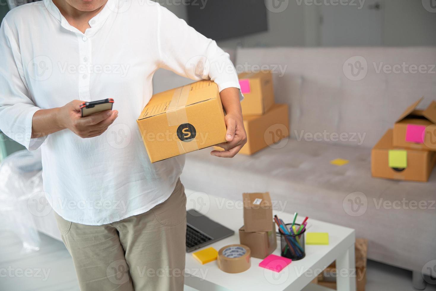 frau besitzer geschäftsfrau arbeit zu hause foto