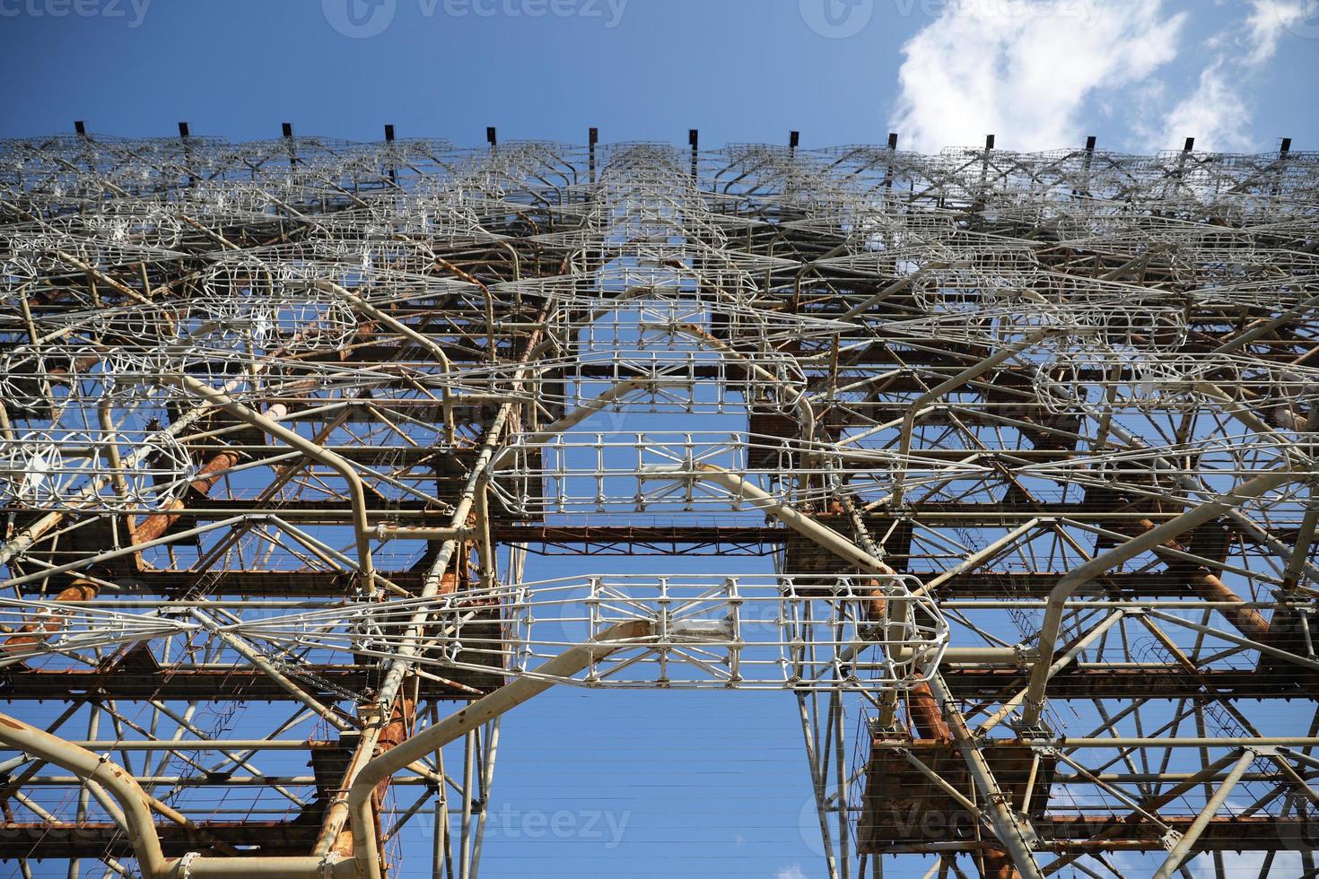 Duga-Radar in der Sperrzone von Tschernobyl, Ukraine foto