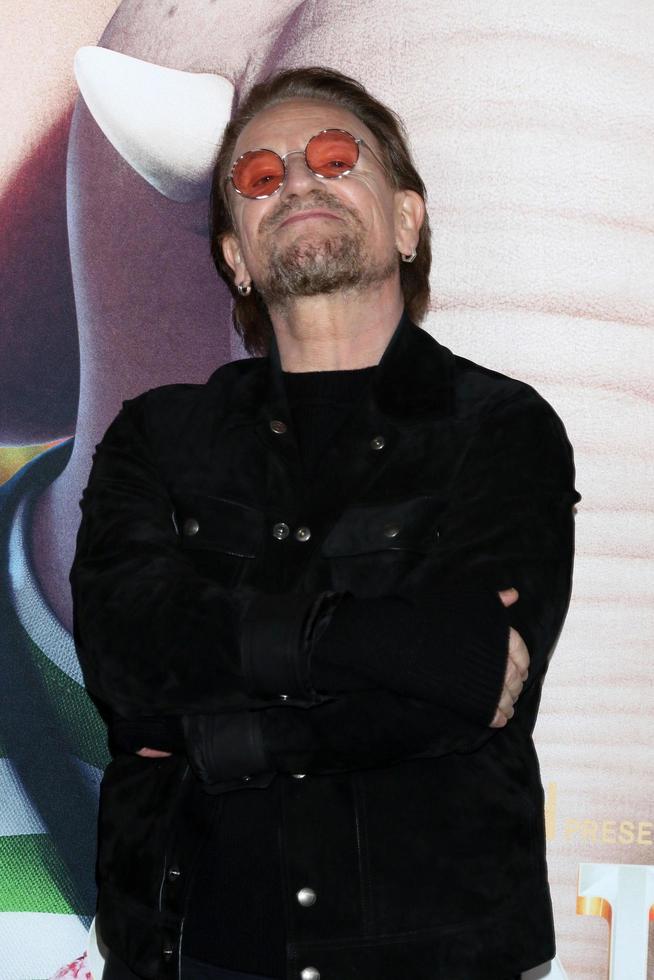 los angeles 12 dez - bono bei der sing 2 premiere im griechischen theater am 12. dezember 2021 in los angeles, ca foto