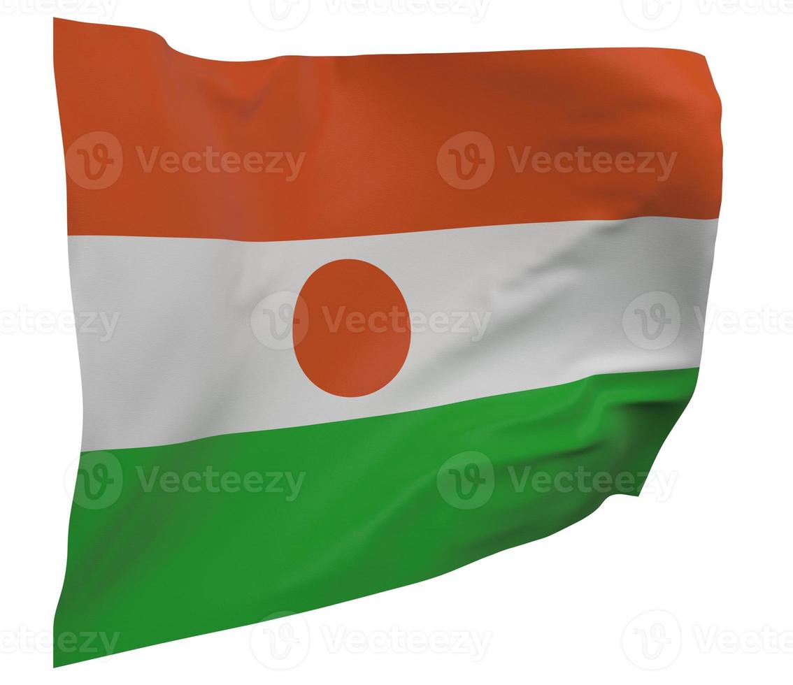 Niger-Flagge isoliert foto