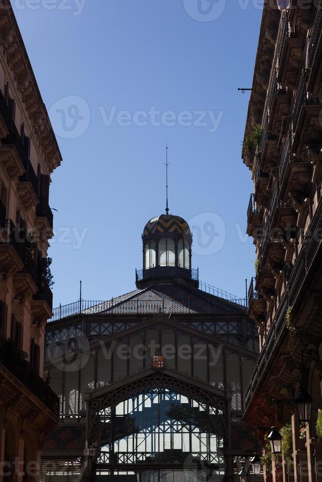 Gebäudefassaden von großem architektonischem Interesse in der Stadt Barcelona - Spanien foto