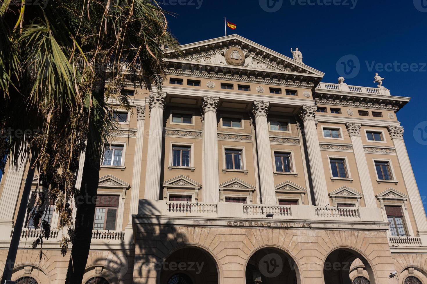 das Gebäude der Militärregierung. Barcelona, Katalonien, Spanien foto